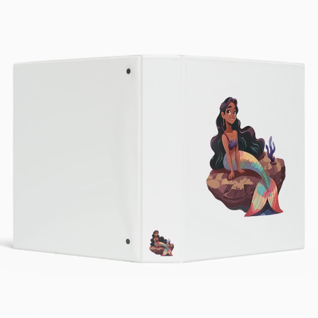 Adorable Cute Elegant Mermaid Binder (Background)