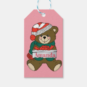 Adorable Cute Great Christmas Teddy Bear Gift Tags