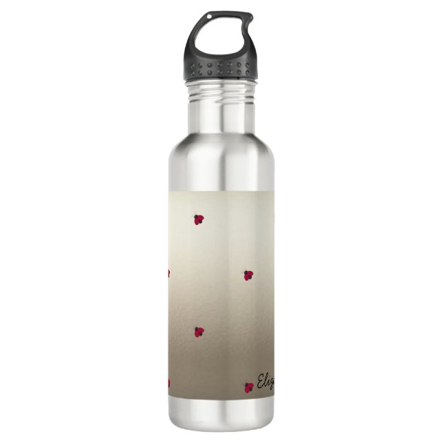 Adorable Cute ,Ladybugs,Luminous-Personalized 710 Ml Water Bottle (Front)