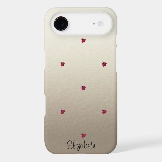 Adorable Cute ,Ladybugs,Luminous-Personalized Case-Mate iPhone Case (Back)