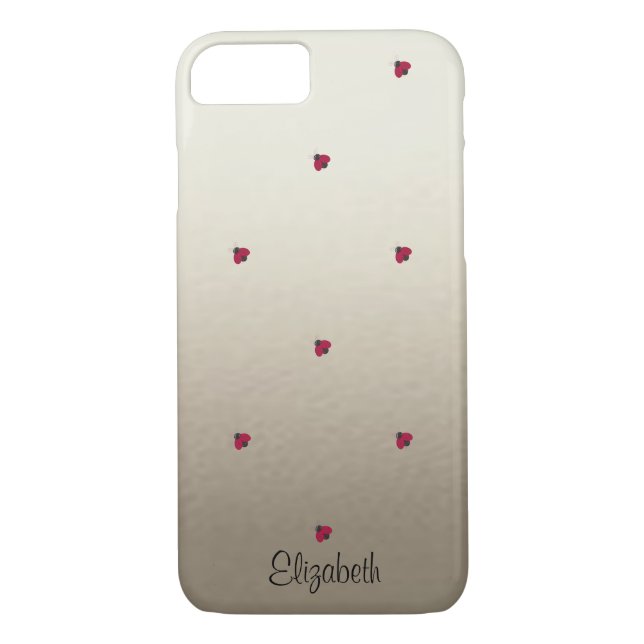 Adorable Cute ,Ladybugs,Luminous-Personalized Case-Mate iPhone Case (Back)