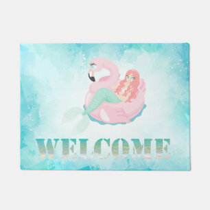 Adorable Cute Mermaid, Sea Doormat