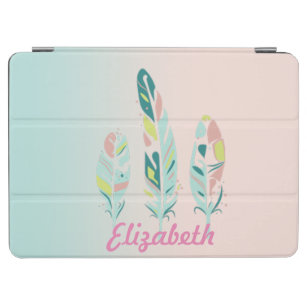 Adorable Cute  Modern Girly Feathers iPad Air Cover