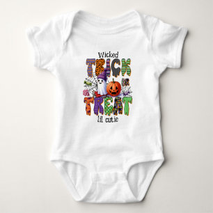 Adorable Cute Spooky Kids Halloween Baby Bodysuit