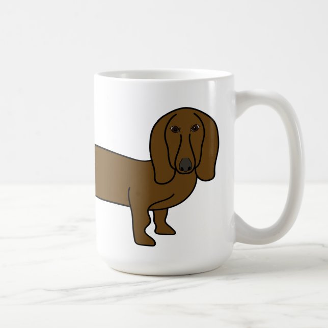 Adorable Dachshund Coffee Mug (Right)