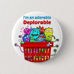 Adorable Deplorable, Basket of Deplorables 2 Inch Round Button