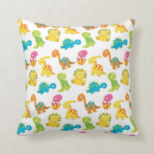 Adorable Dinosaur Throw Pillow