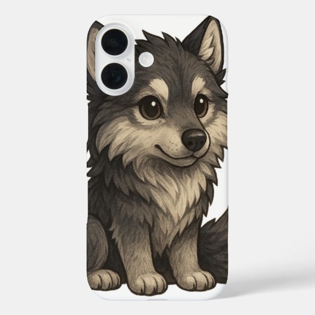 Adorable Dire Wolf Phone Case (Back)
