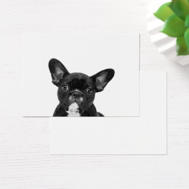 Adorable Dog | Black French Bulldog Face (Desk)