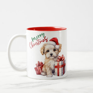 Adorable Dog Christmas Mug