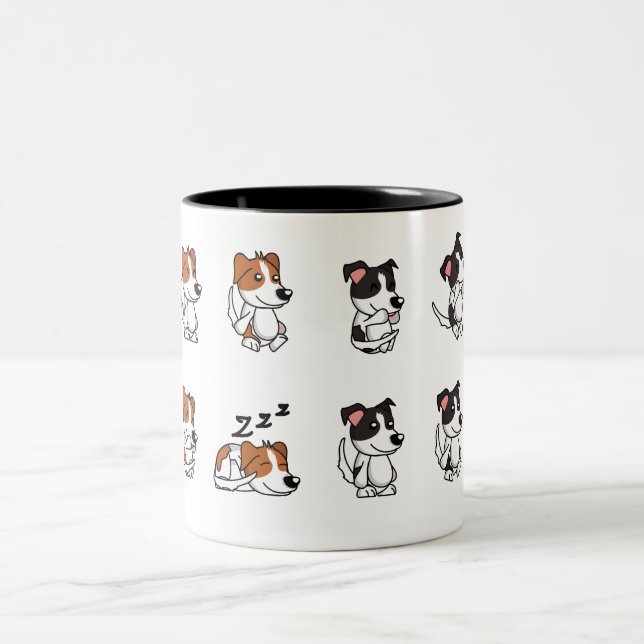 Adorable Dog Design Ceramic Mug (Center)