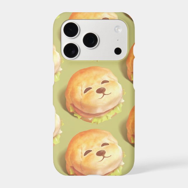Adorable Dog Face Burger Pattern (Back)