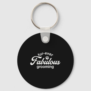 Adorable Dog Groomer Shirt Keychain