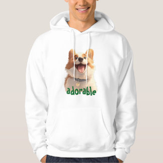 Adorable Dog Illustration Hoodie - Perfect for Pet