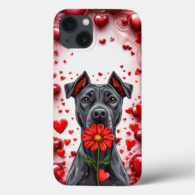 Adorable Dog Love Design, Romantic Pet Gift Case-Mate iPhone Case (Back)