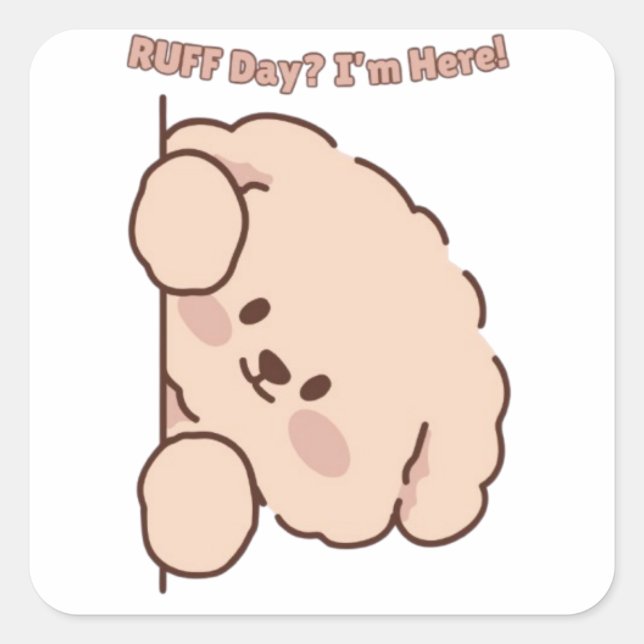 Adorable Dog Lover Sticker  (Devant)