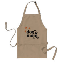 Adorable "Dog Mom" Apron with Pockets