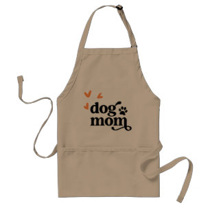 Adorable "Dog Mom" Apron with Pockets