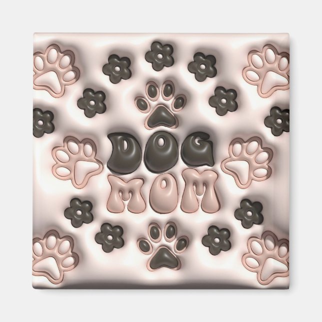 Adorable Dog Mom Magnet (Front)
