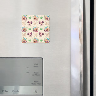 Adorable Dog Pattern Magnet