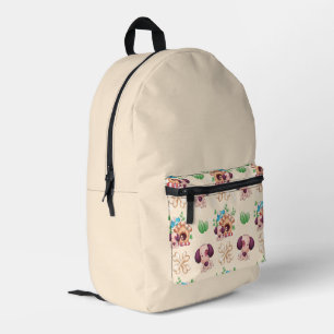 Adorable Dog Pattern Printed Backpack