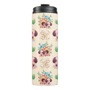 Adorable Dog Pattern  Thermal Tumbler