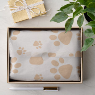 Adorable Dog Paw Print Tissue Paper