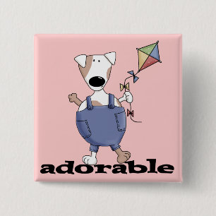 Adorable Dog T-shirts and Gifts 2 Inch Square Button