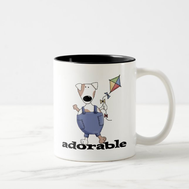 Adorable Dog T-shirts and Gifts Two-Tone Coffee Mug (Right)