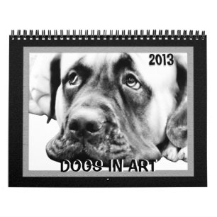 Adorable Dogs in Art Calendar