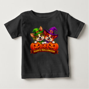 Adorable Dogs in Halloween Costumes Baby T-Shirt