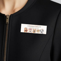 Adorable dogs with flower crown, watercolor