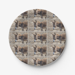 Adorable Donkey Paper Plate