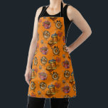 Adorable Doughnuts and Tea All-Over Print Apron<br><div class="desc">Adorable Doughnuts with Tea,  Cozy Cute Fall Pattern! Adorable Arts by Erin Cooper</div>