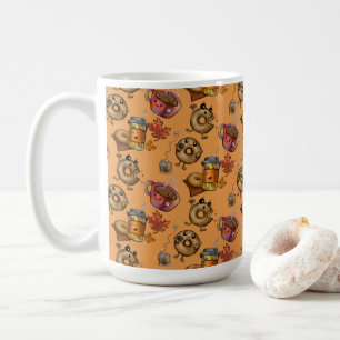 Adorable Doughnuts and Tea Coffee Mug