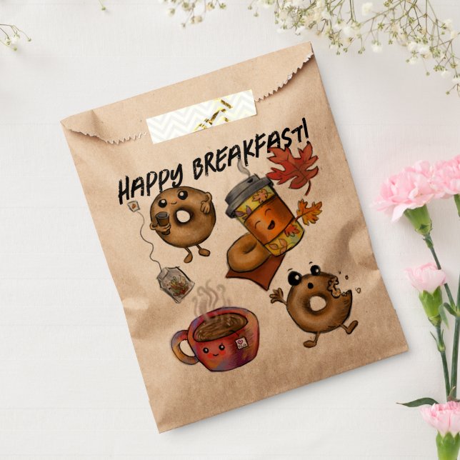 Adorable Doughnuts Coffee & Tea Favour Bag (Sealed)