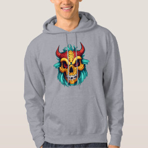 Adorable Dragon Mascot Skull – Ultra-Realistic Hoodie