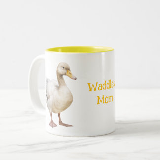 Adorable Duck Two-Tone Coffee Mug
