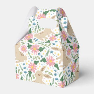 adorable Easter Bunny & Eggs Pattern Favor Box