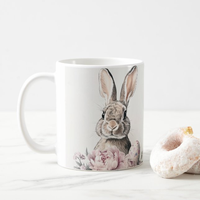 Adorable Easter Bunny Mug (With Donut)