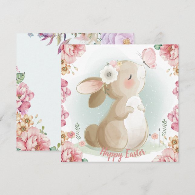 Adorable Easter Holiday Card (Front/Back)