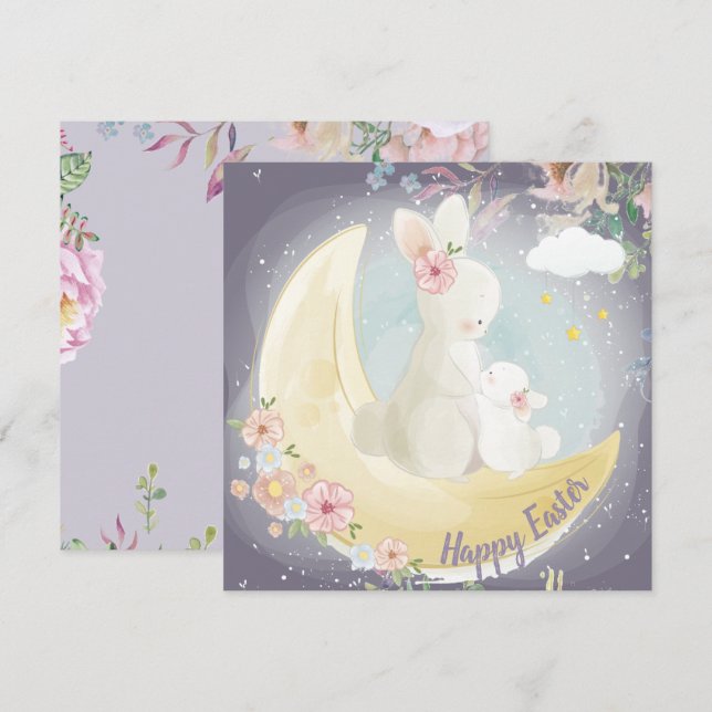 Adorable Easter Holiday Card (Front/Back)