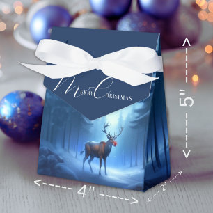 Adorable Editable Winter Wonderland Christmas Favor Box
