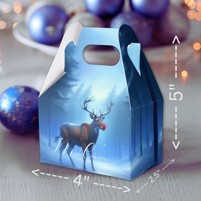 Adorable Editable Winter Wonderland Christmas Favor Box (Creator Uploaded)