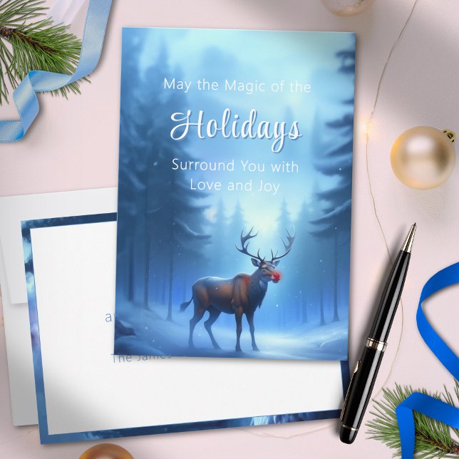  Adorable Editable Winter Wonderland Holiday Card (Creator Uploaded)