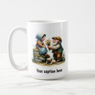 Adorable Elderly Munchkins in Vintage Clothes Coffee Mug