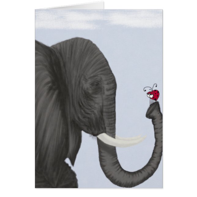 Adorable Elephant and Cute Ladybug (Front)