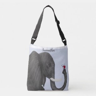 Adorable Elephant and Cute Ladybug Crossbody Bag