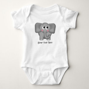 Adorable Elephant - Personalized Infant Onsie Baby Bodysuit