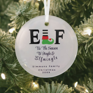 Adorable Elf Christmas Ornament - Holiday Keepsake